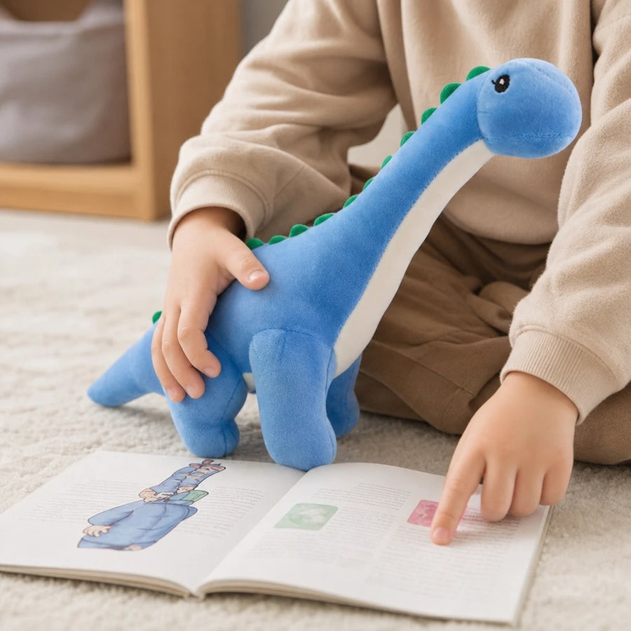 Dinosaur Plush Toy Long Neck Brachiosaurus Blue - Utilisation du produit
