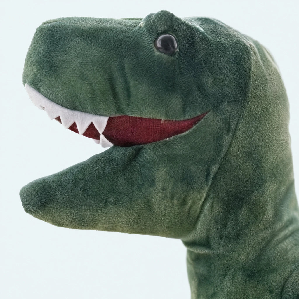 Dinosaur Plush Toy – T-Rex Stuffed Animal with Open Jaw - Détail matière