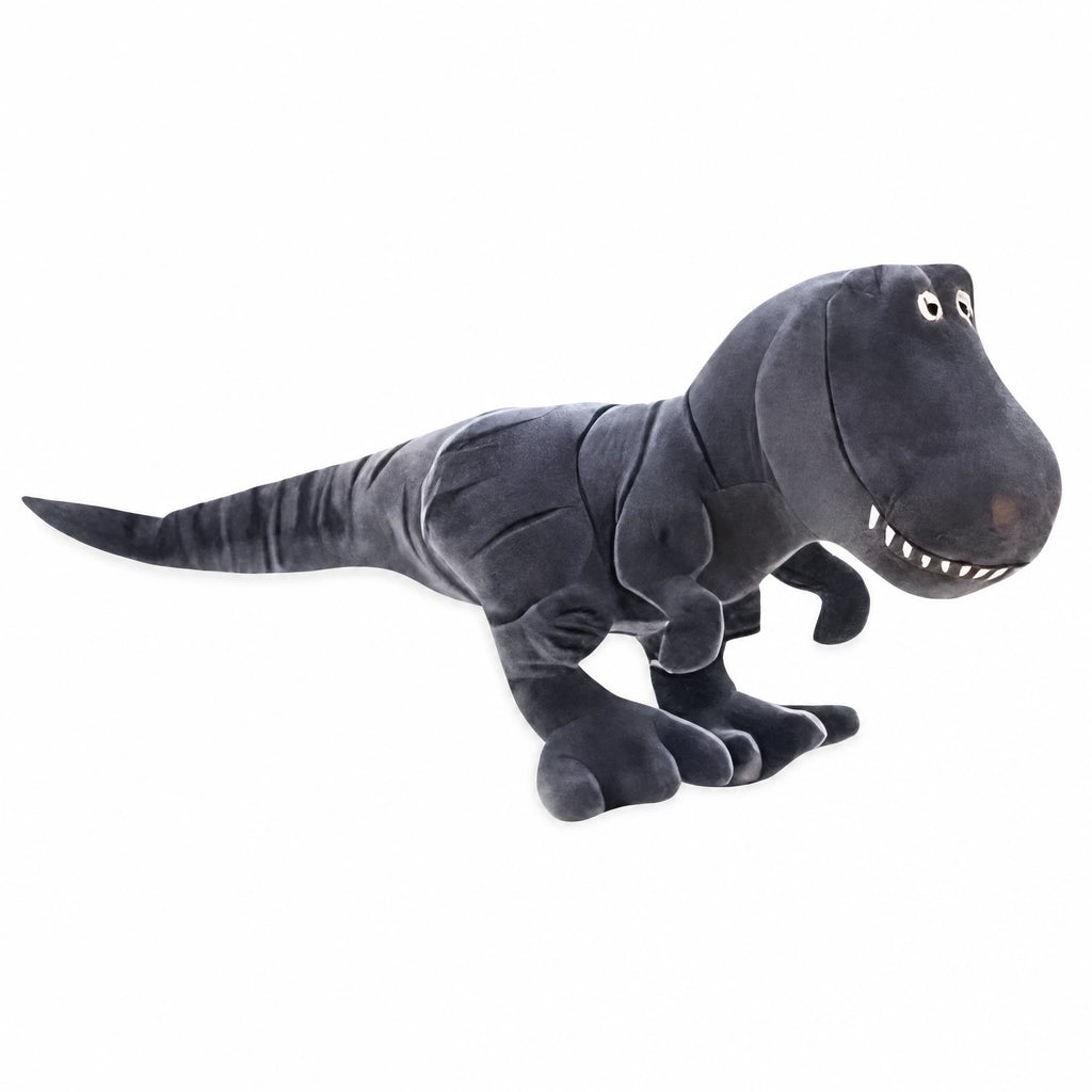Dinosaur Plush Tyrannosaurus Rex Soft Gray T-Rex - Fond blanc