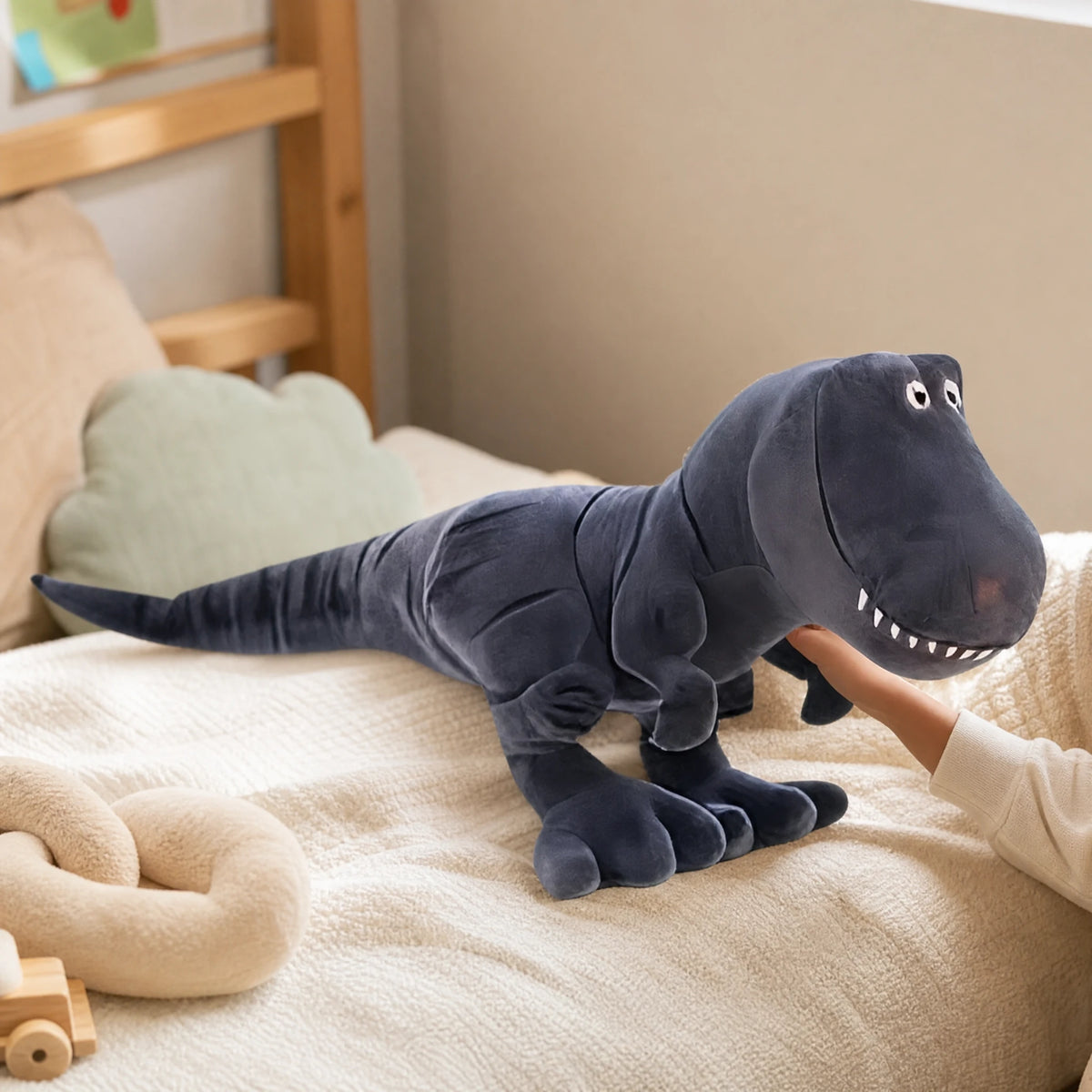 Dinosaur Plush Tyrannosaurus Rex Soft Gray T-Rex - Utilisation du produit