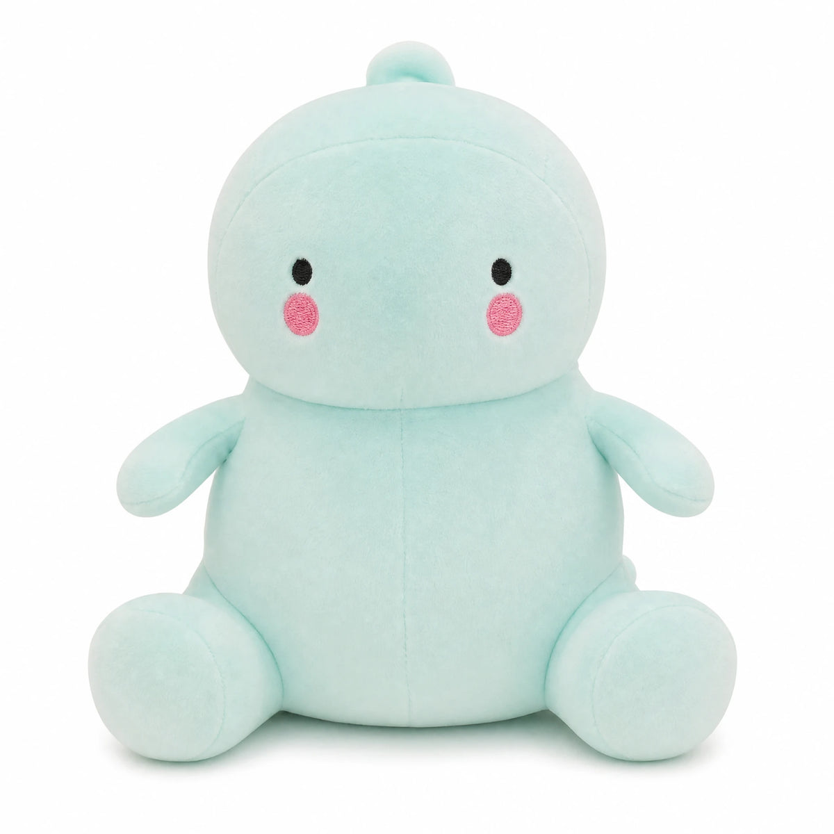 Dinosaur Plush with Soft Fabric in Pink and Blue - Fond blanc