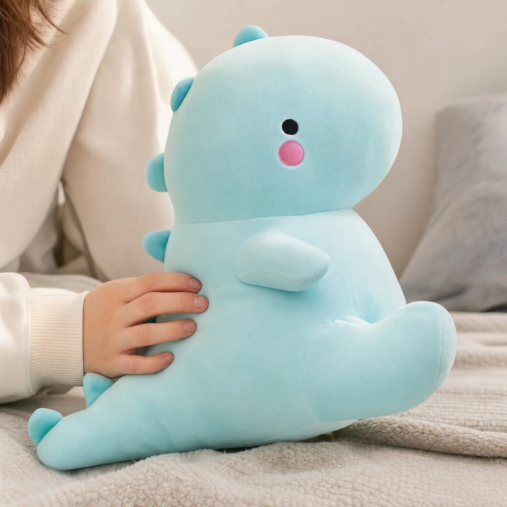 Dinosaur Plush with Spikes – Blue Sitting Design - Utilisation du produit
