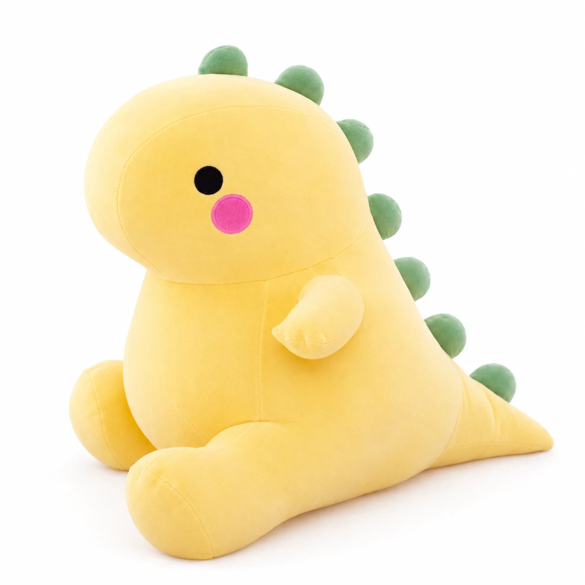 Dinosaur Plush with Yellow Spikes and Soft Fabric - Yellow / 8in / 20cm … (5 tailles)