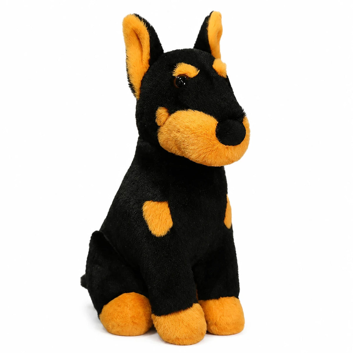 Doberman Plush with Black and Tan Markings - 12in / 30cm · 18in / 45cm · 21in / 55cm