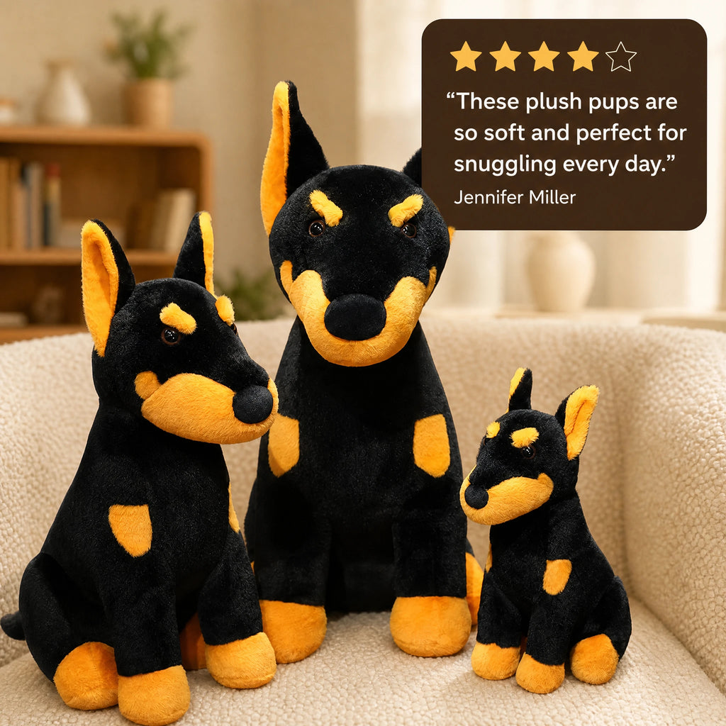 Doberman Plush with Black and Tan Markings - Image témoignage