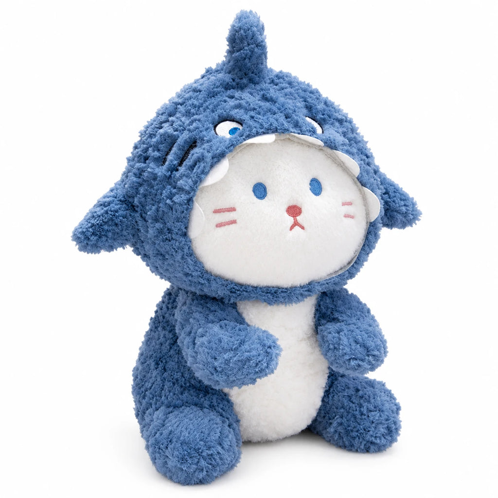 Dog Cat Shark Plush with Removable Hoodie Costume - Cat (Meowmi) / 14in / 35cm … (2 tailles)