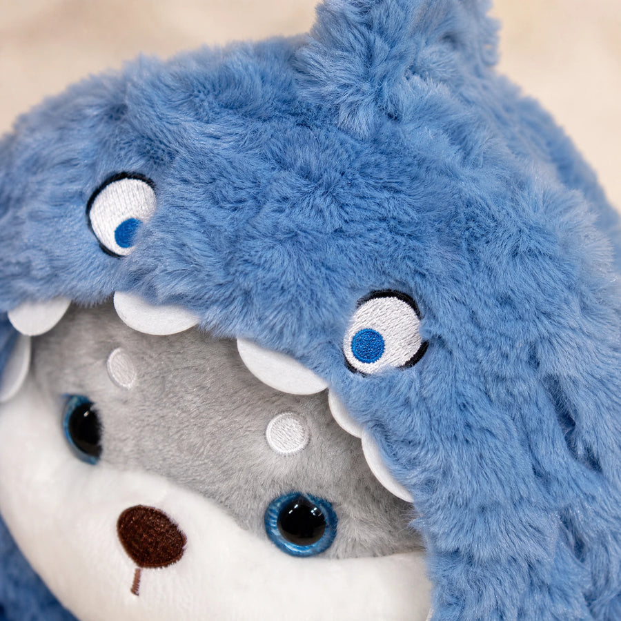Dog Cat Shark Plush with Removable Hoodie Costume - Détail matière