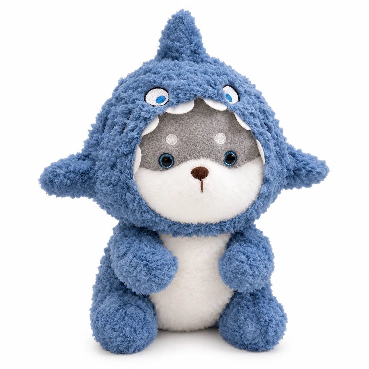 Dog Cat Shark Plush with Removable Hoodie Costume - Dog (Shiboo) / 17.5in / 45cm … (2 tailles)