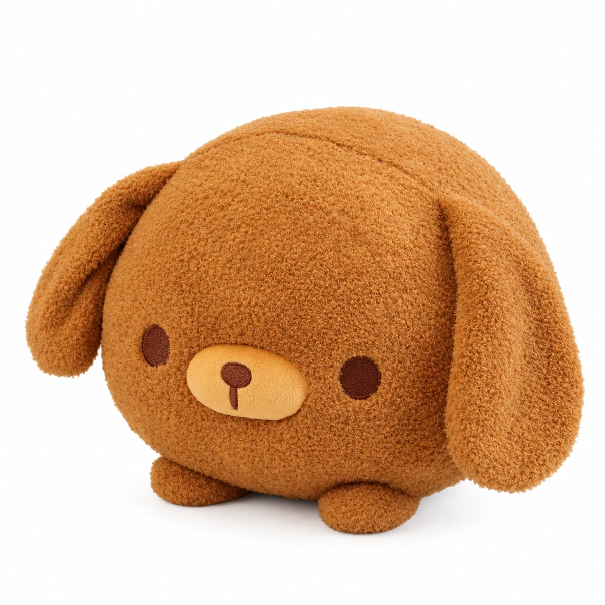 Dog Plush - Round Kawaii Fluffy Design Collection - Brown / 12in / 30cm · Brown / 16in / 40cm