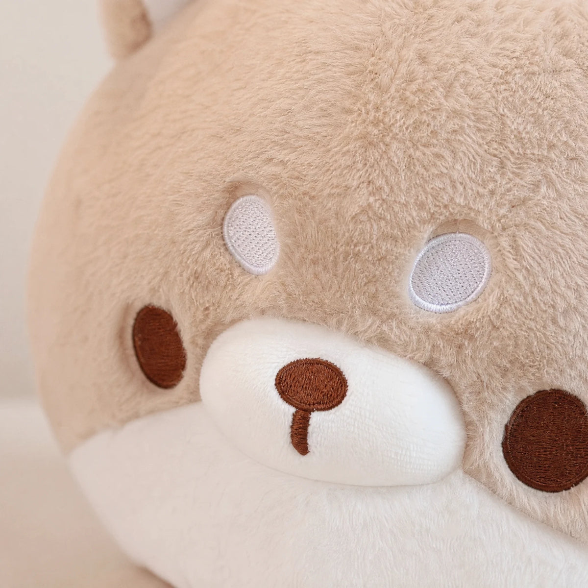 Dog Plush - Round Kawaii Fluffy Design Collection - Détail matière