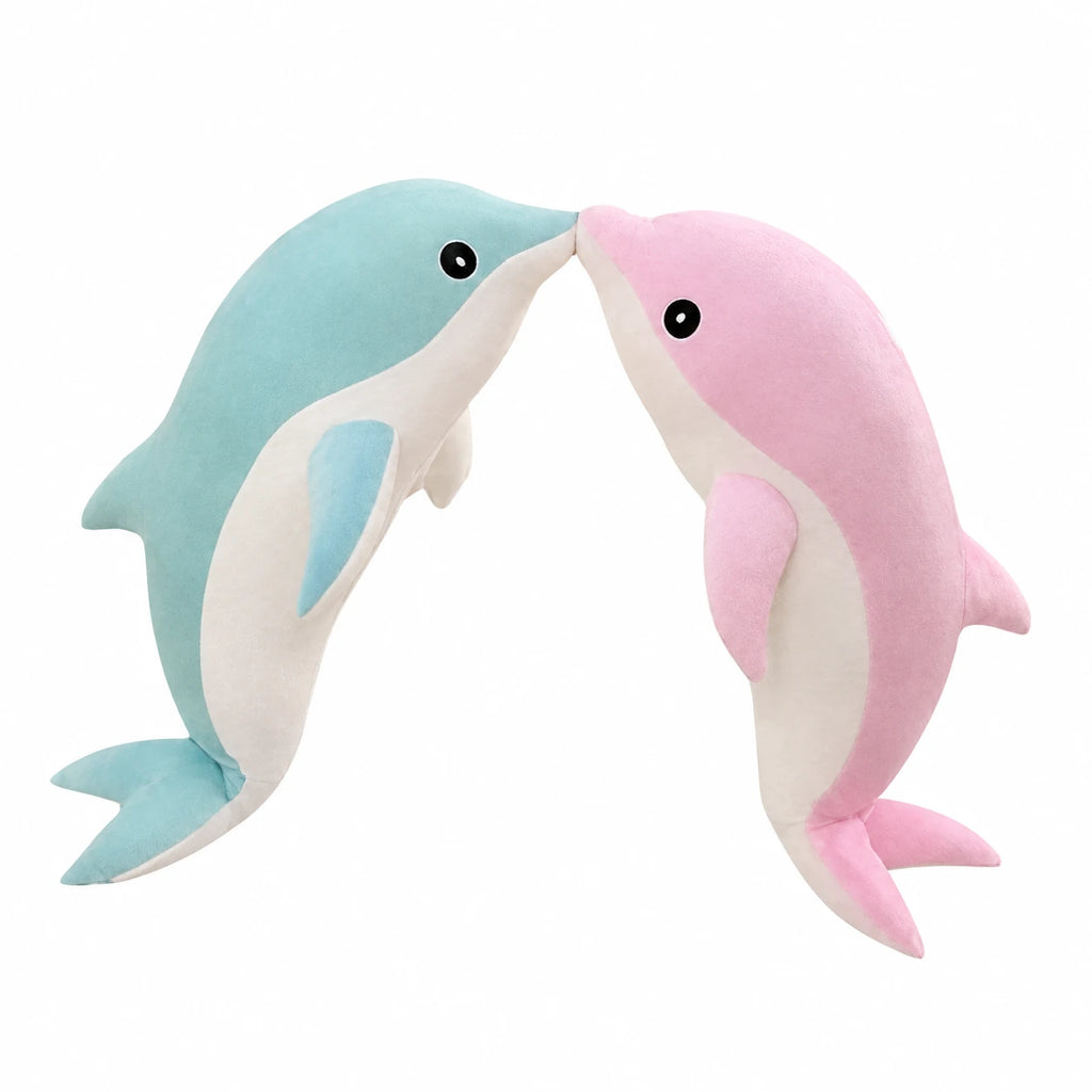 Dolphin Plush with Soft Cotton Fill and Cuddly Shape - Pink / 55in / 140cm … (7 tailles)