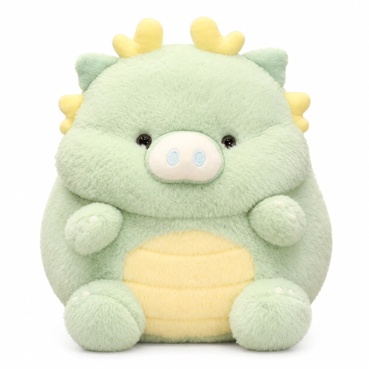 Dragon Pig Plush with Wings and Pastel Colors - Green