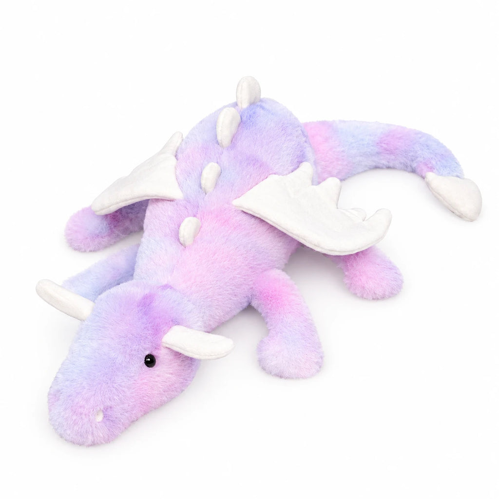 Dragon Plush Toy with Wings and Spikes, Soft Cuddly Design - Purple / 19.5in / 50cm … (3 tailles)