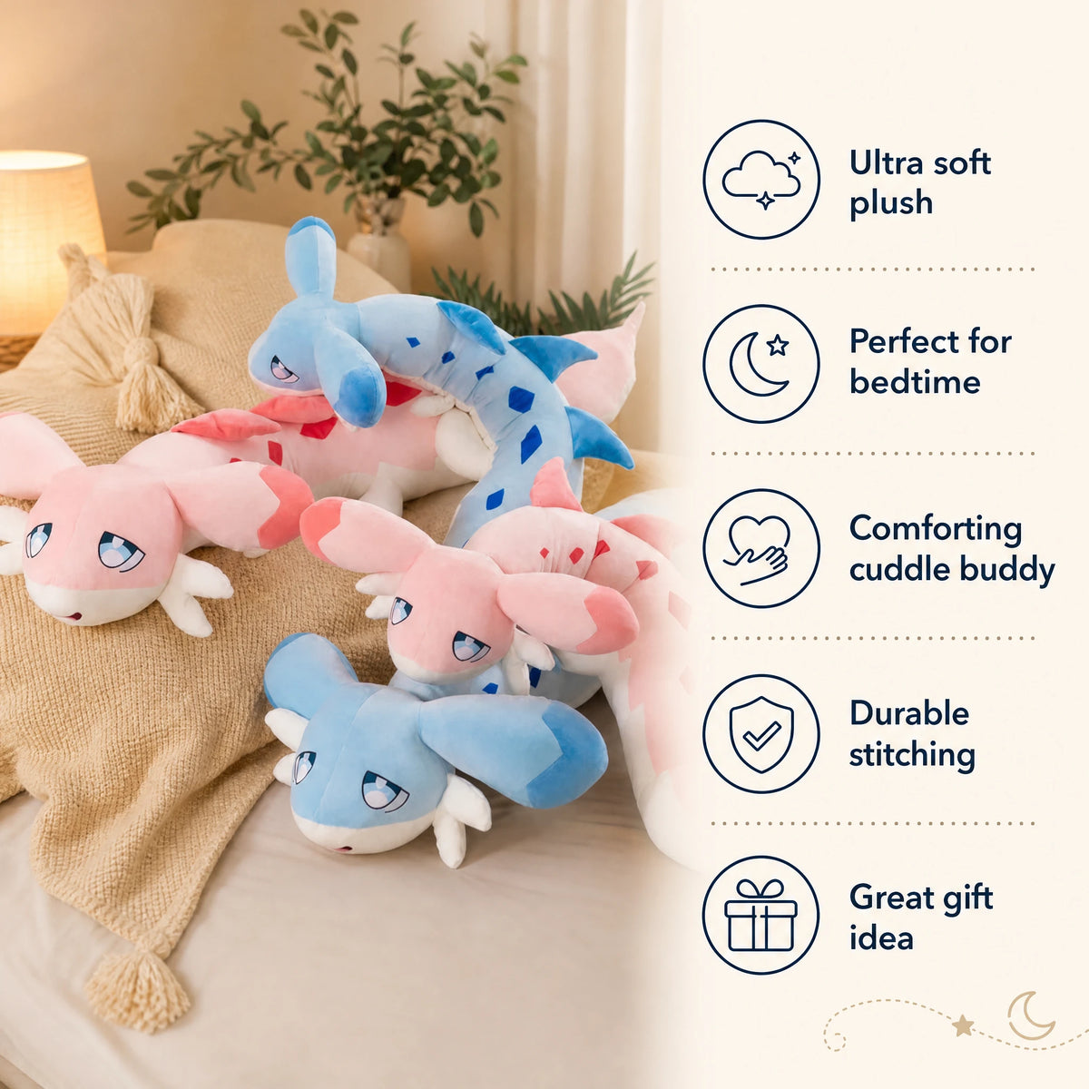 Dragon Plush with Long Body and Soft Wings - Bénéfices produit