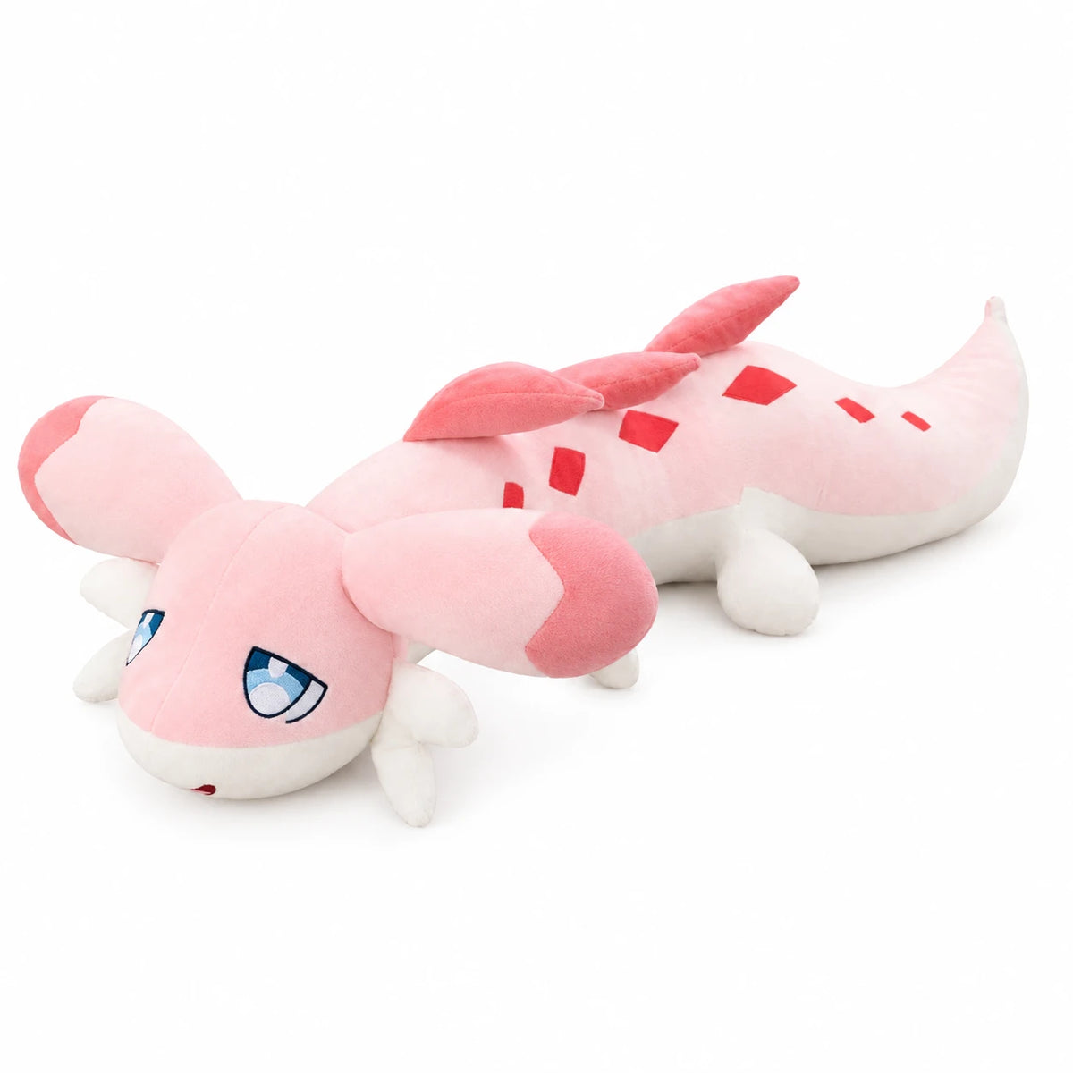 Dragon Plush with Long Body and Soft Wings - Pink (Melody) / 37in / 95cm … (4 tailles)