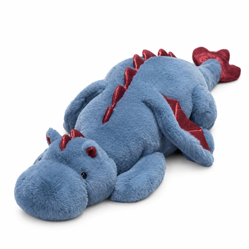 Dragon Plush with Soft Wings and Long Body Design - Blue / 35in / 90cm · Blue / 39in / 100cm