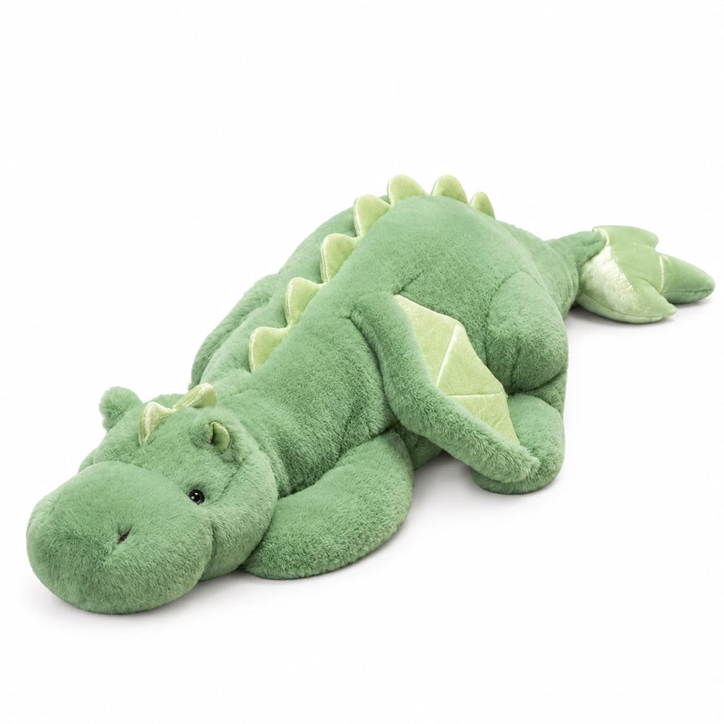 Dragon Plush with Soft Wings and Long Body Design - Green / 35in / 90cm · Green / 39in / 100cm
