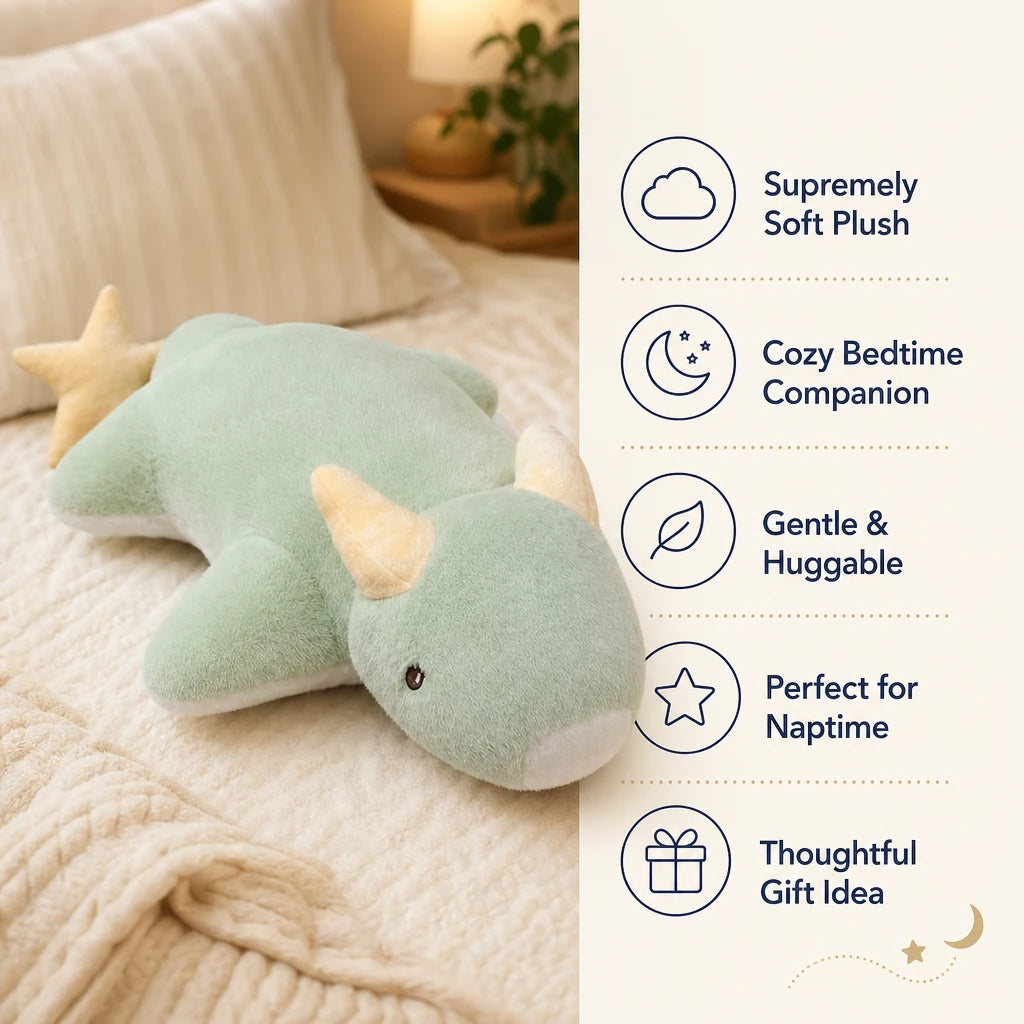 Dragon Plush with Star Tail and Pastel Colors - Bénéfices produit