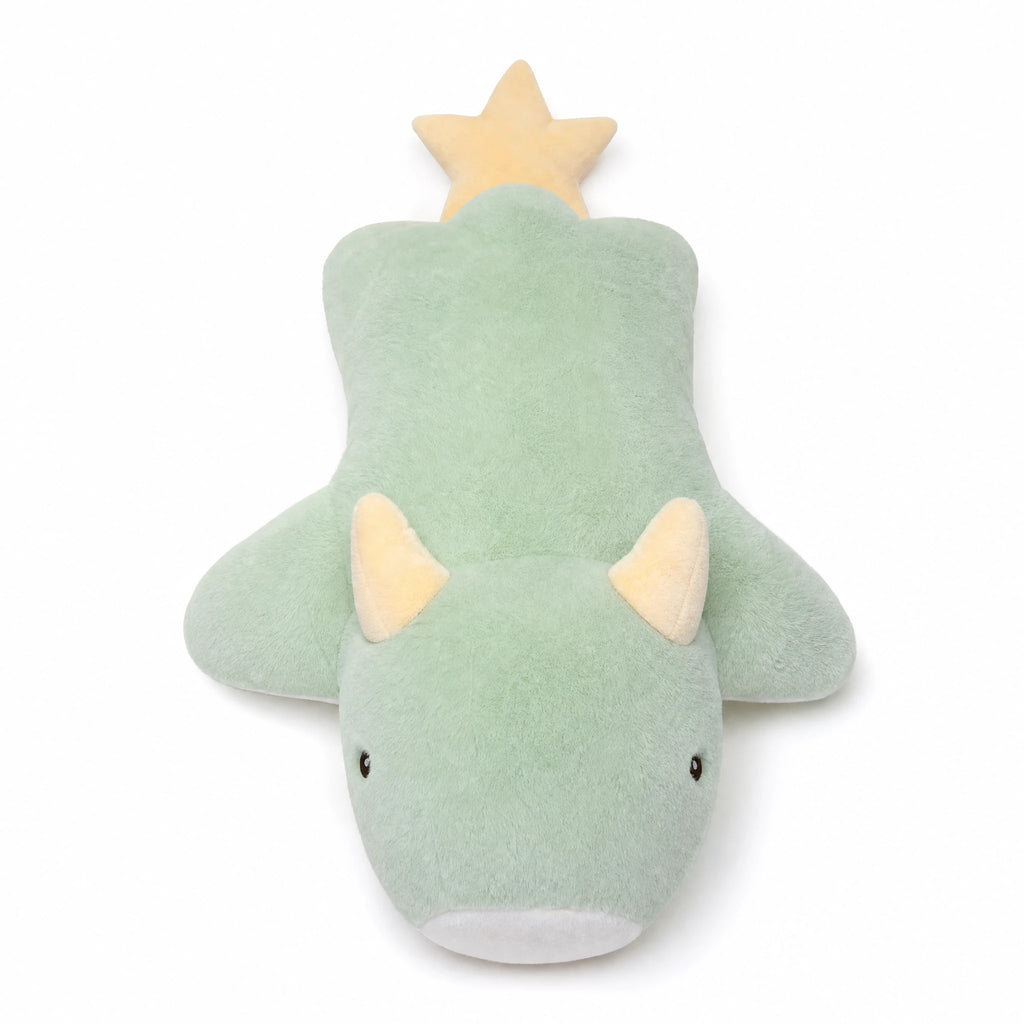 Dragon Plush with Star Tail and Pastel Colors - Fond blanc