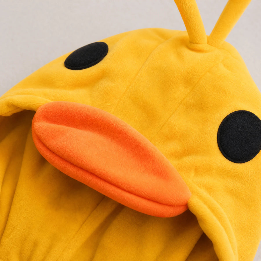 Duck Hoodie with 3D Beak and Embroidered Eyes - Détail matière