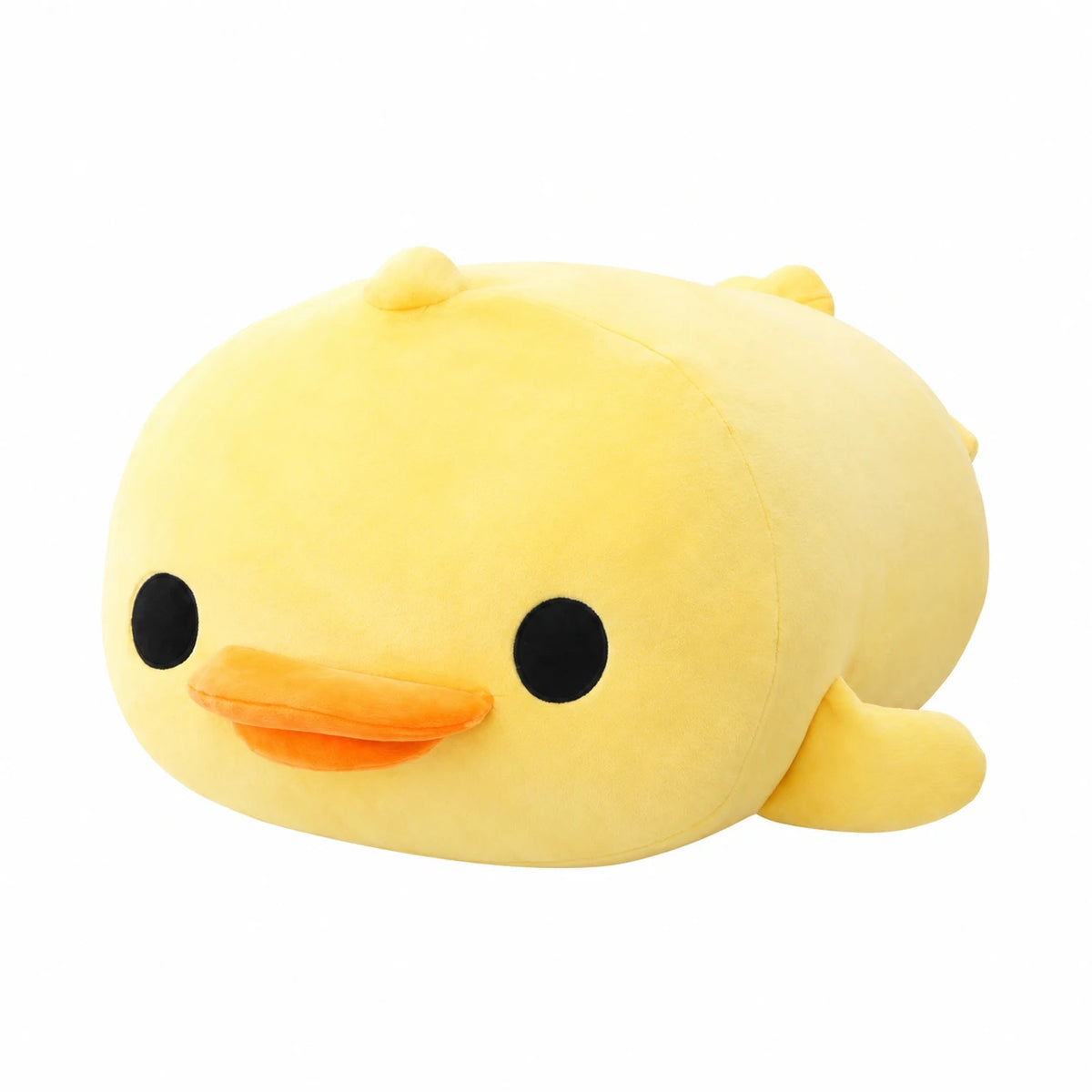 Duck Plush Pillow in Laying Pose - 19.5in / 50cm / Yellow · 15.5in / 40cm / Yellow