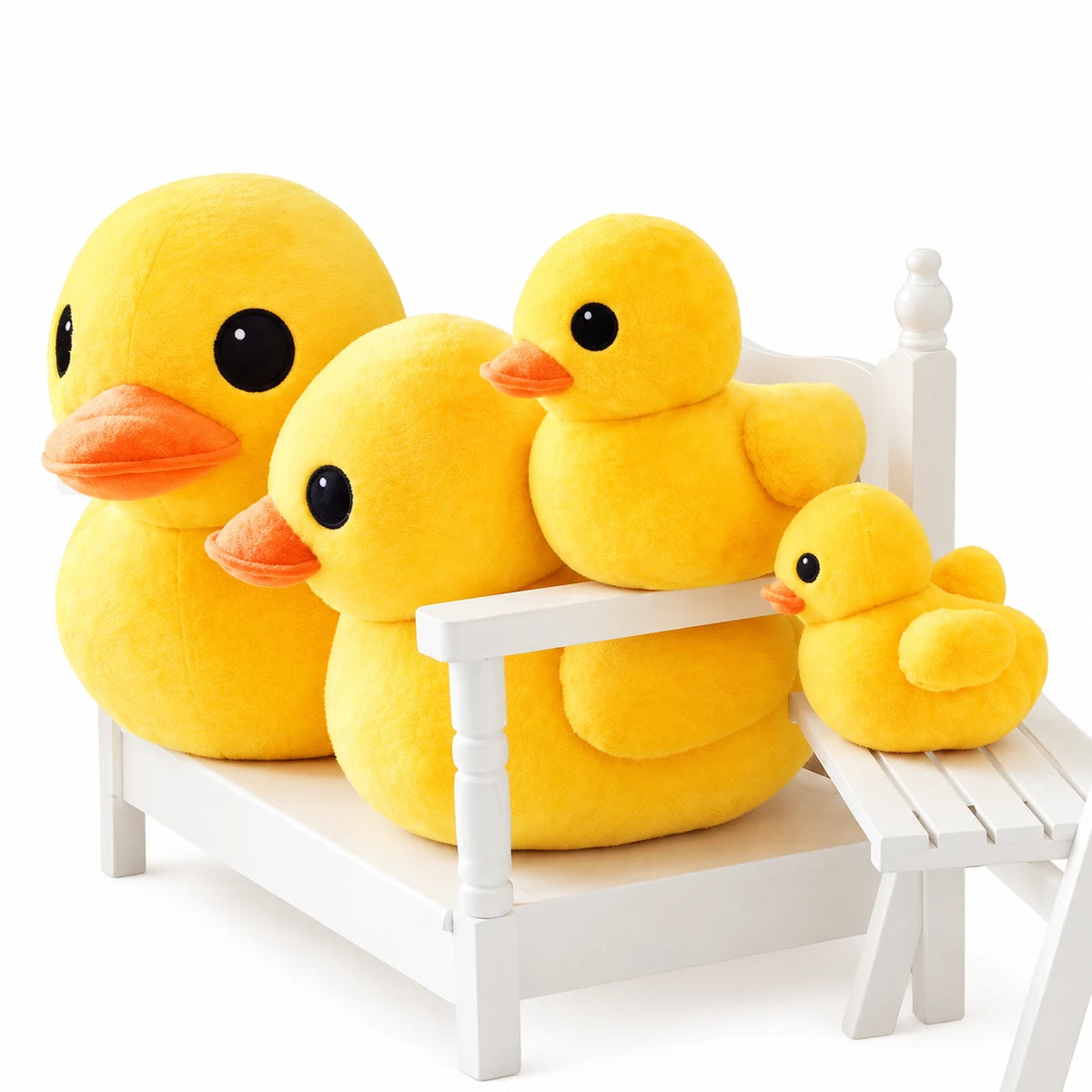 Duck Plush with Soft Yellow Body and Round Shape - 15cm / 5in … (5 tailles)