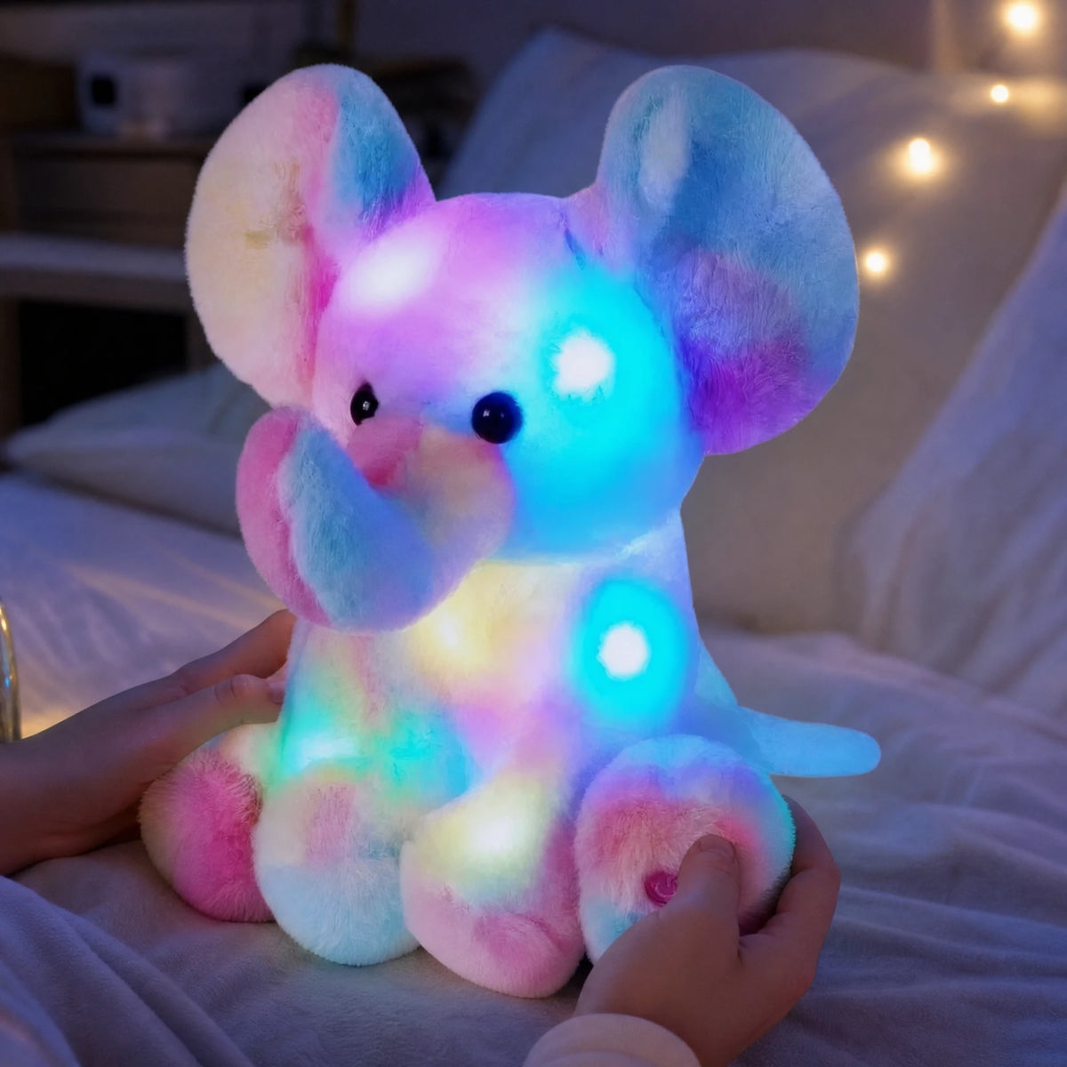 Elephant Plush Nightlight with Music and LED Glow - Utilisation du produit