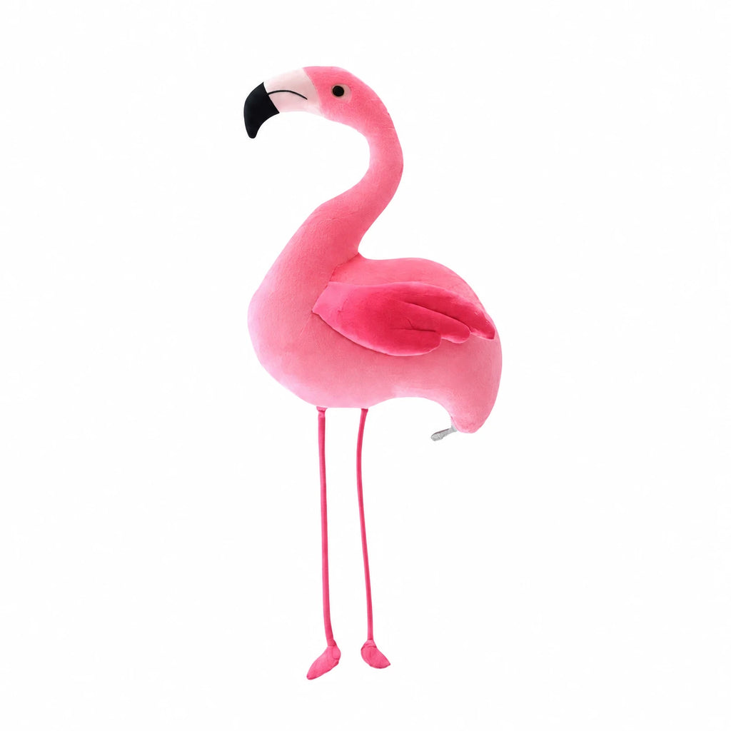 Flamingo Plush in Soft Pink Cotton - Standing Pose - 10in / 25cm … (4 tailles)