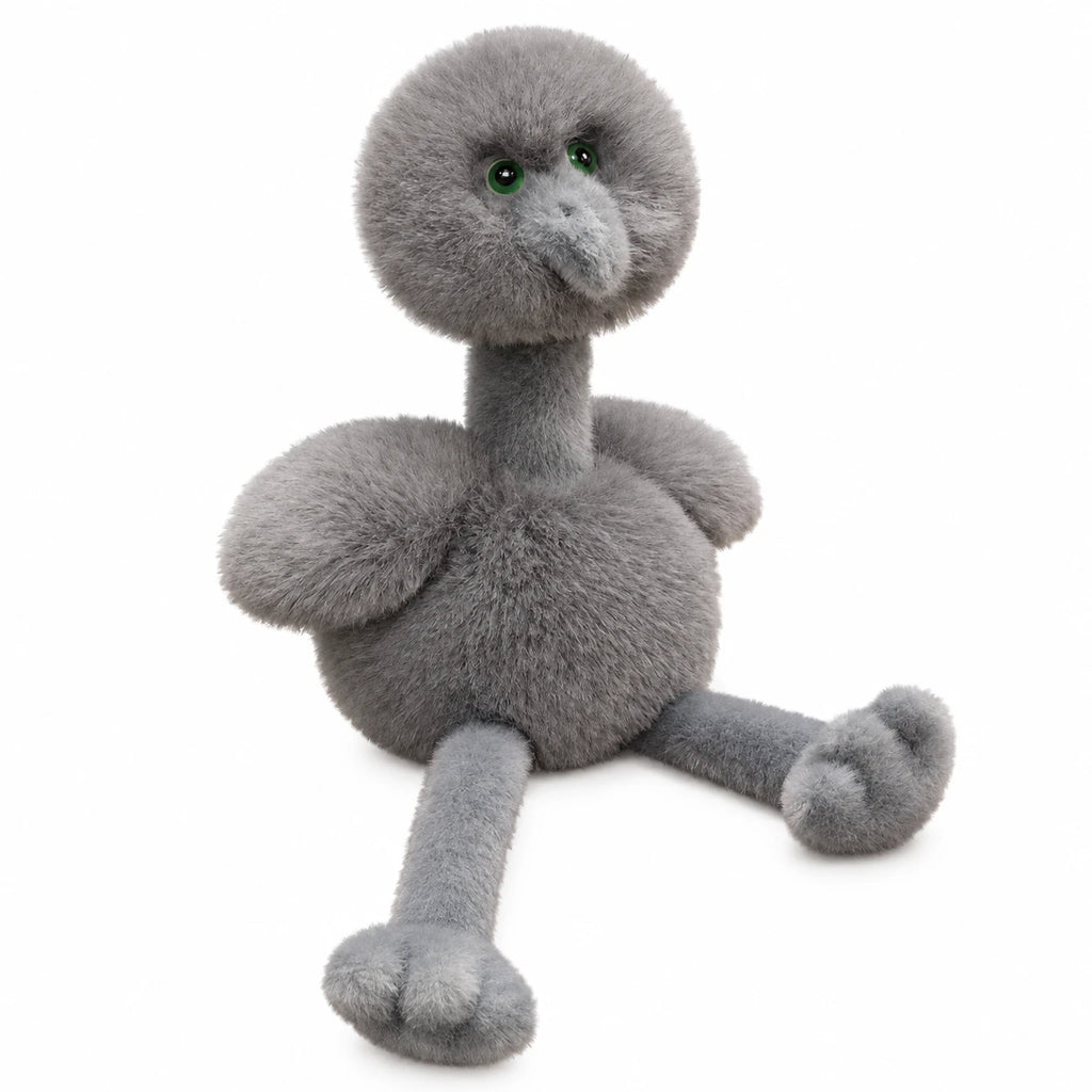 Flamingo Plush Toy with Fluffy Head and Long Dangling Legs - Grey / 27in / 70cm … (3 tailles)