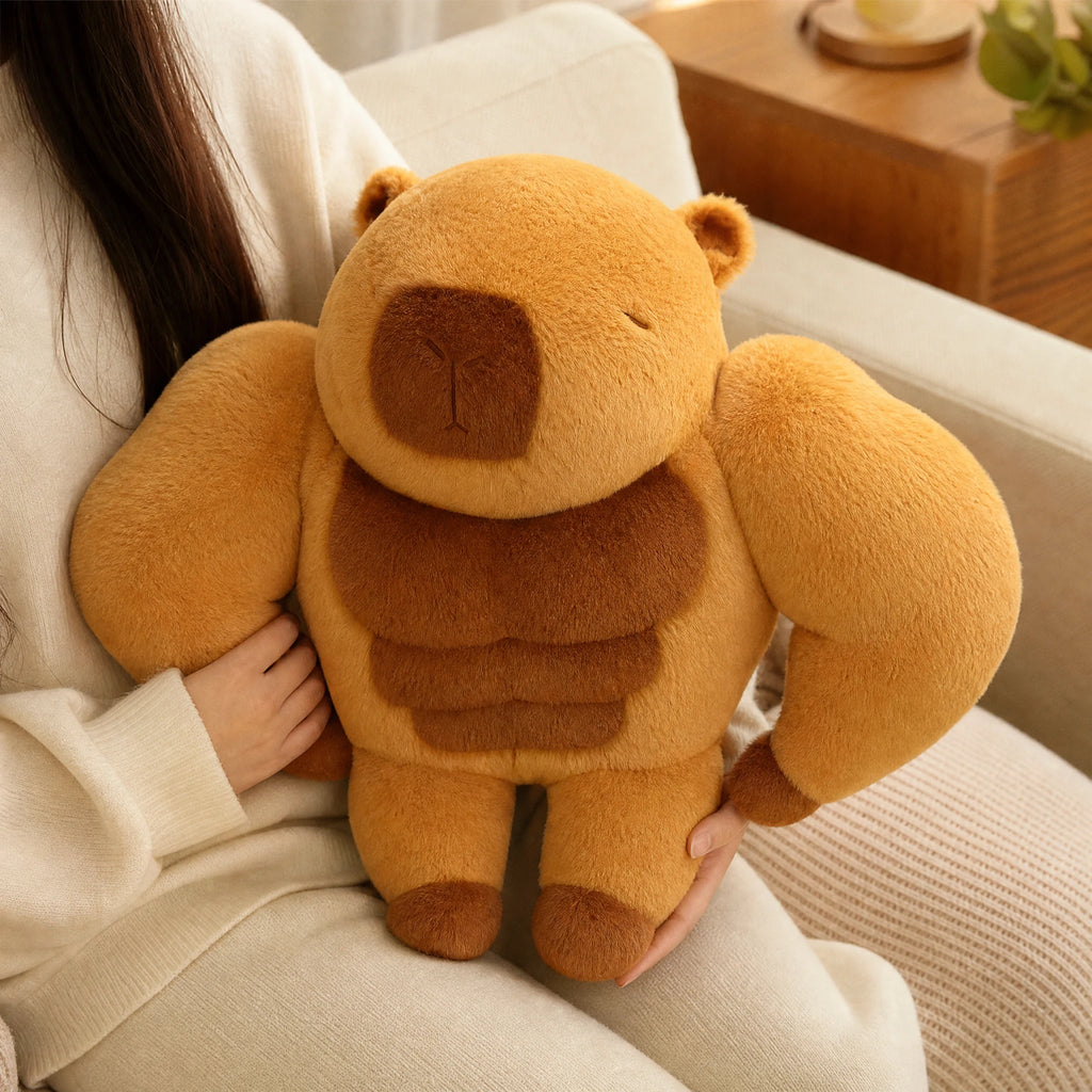 Fluffy Capybara Plush with Muscular Design - Utilisation du produit