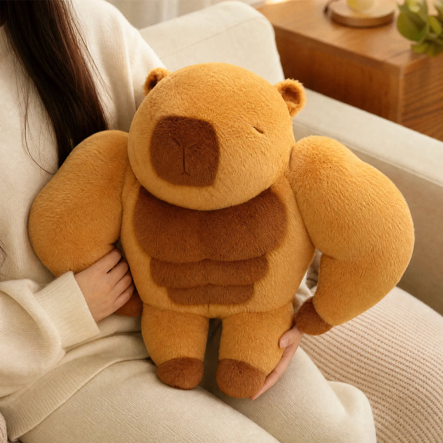Fluffy Capybara Plush with Muscular Design - Utilisation du produit