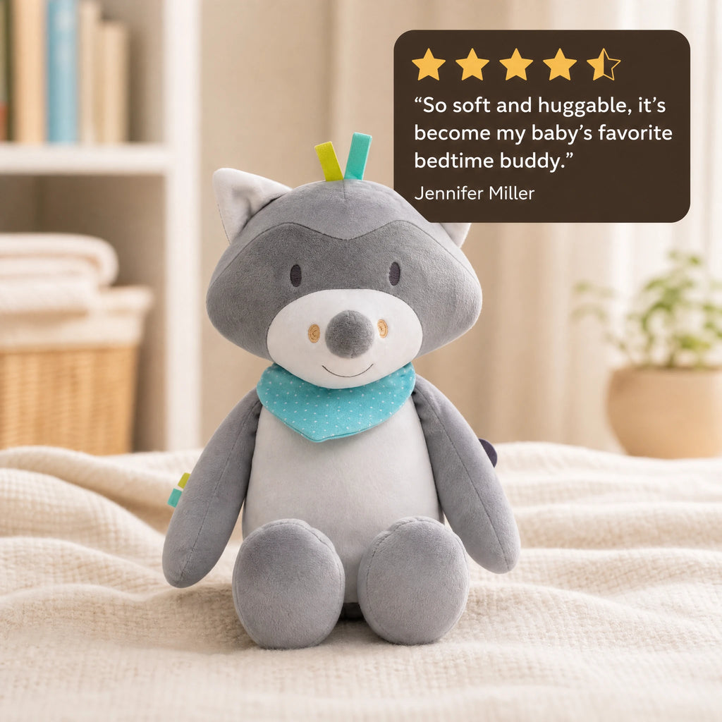 Fox Plush Night Light with Soothing Music - 34cm - Image témoignage