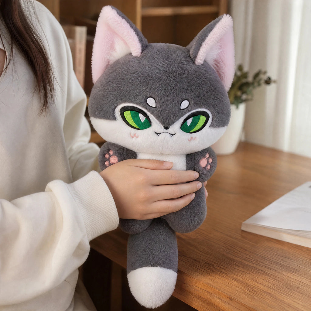 Fox Plush Toy with Long Fluffy Tail and Paw Details - Utilisation du produit