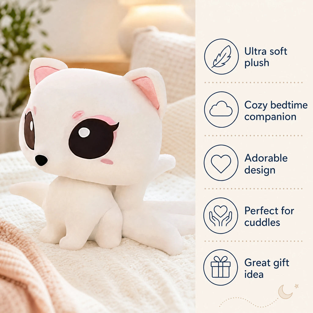 Fox Plush Winged Fantasy Character with Big Eyes - Bénéfices produit
