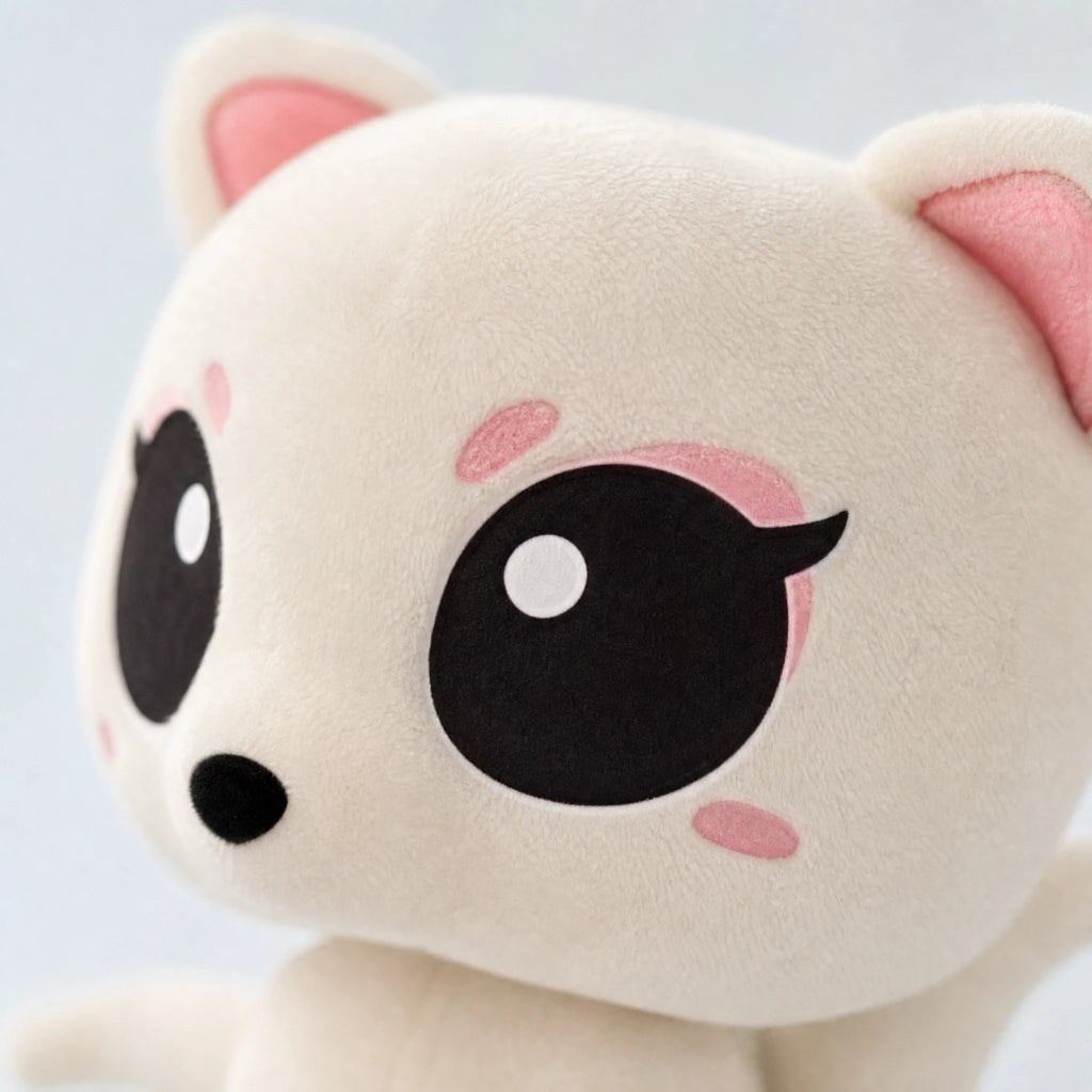Fox Plush Winged Fantasy Character with Big Eyes - Détail matière