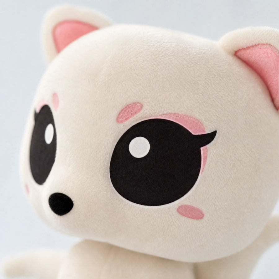 Fox Plush Winged Fantasy Character with Big Eyes - Détail matière
