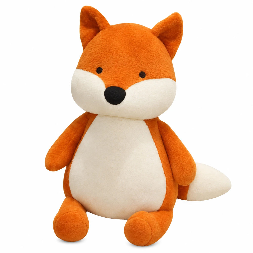 Fox Plush with Sitting Pose and Bushy Tail - 14in / 35cm … (4 tailles)