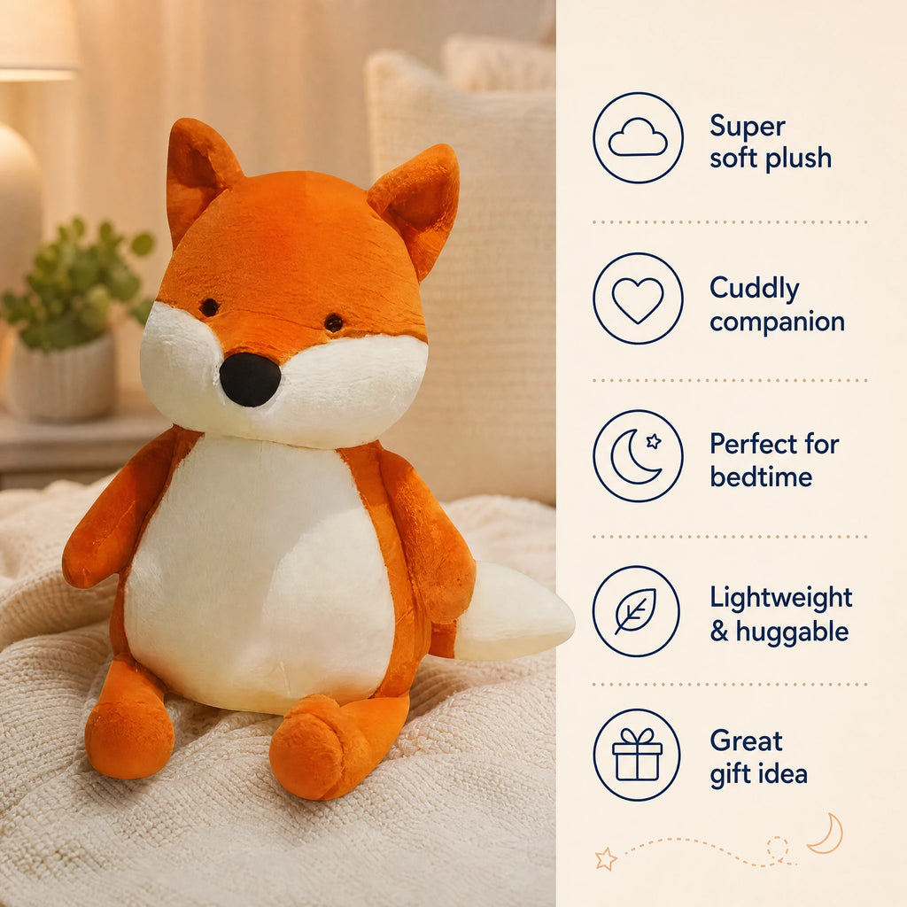 Fox Plush with Sitting Pose and Bushy Tail - Bénéfices produit