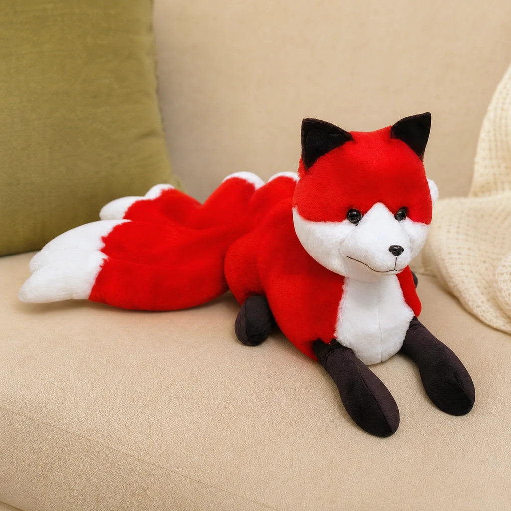 Fox Plush with Sitting Pose and Fluffy Tail Design - Utilisation du produit