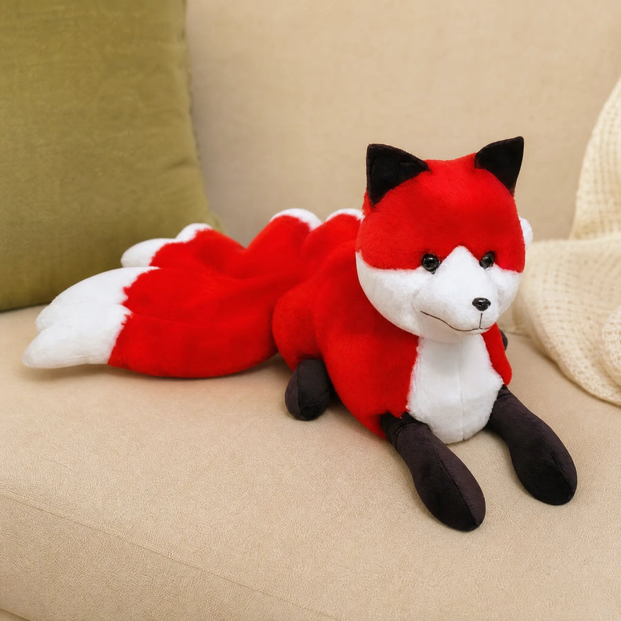 Fox Plush with Sitting Pose and Fluffy Tail Design - Utilisation du produit