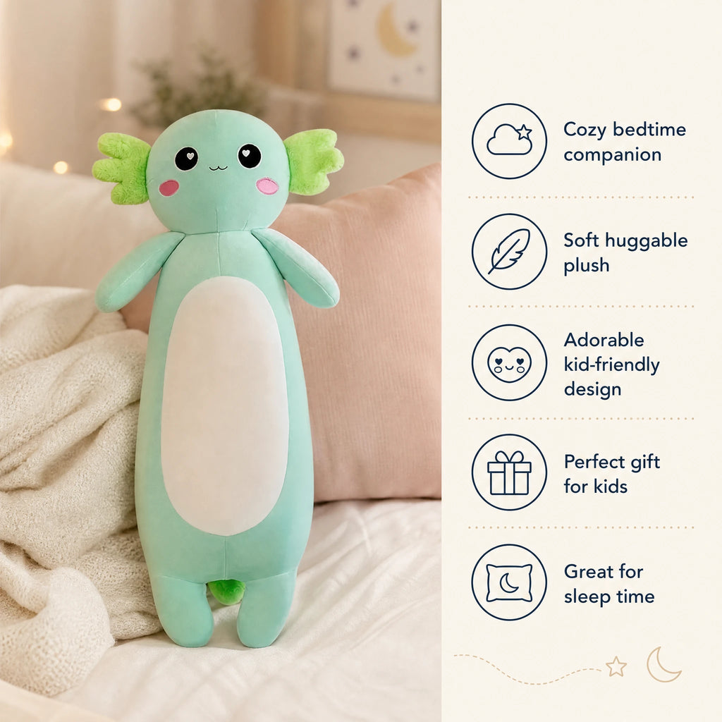 Giant Axolotl Plush with Soft Huggable Body - Bénéfices produit