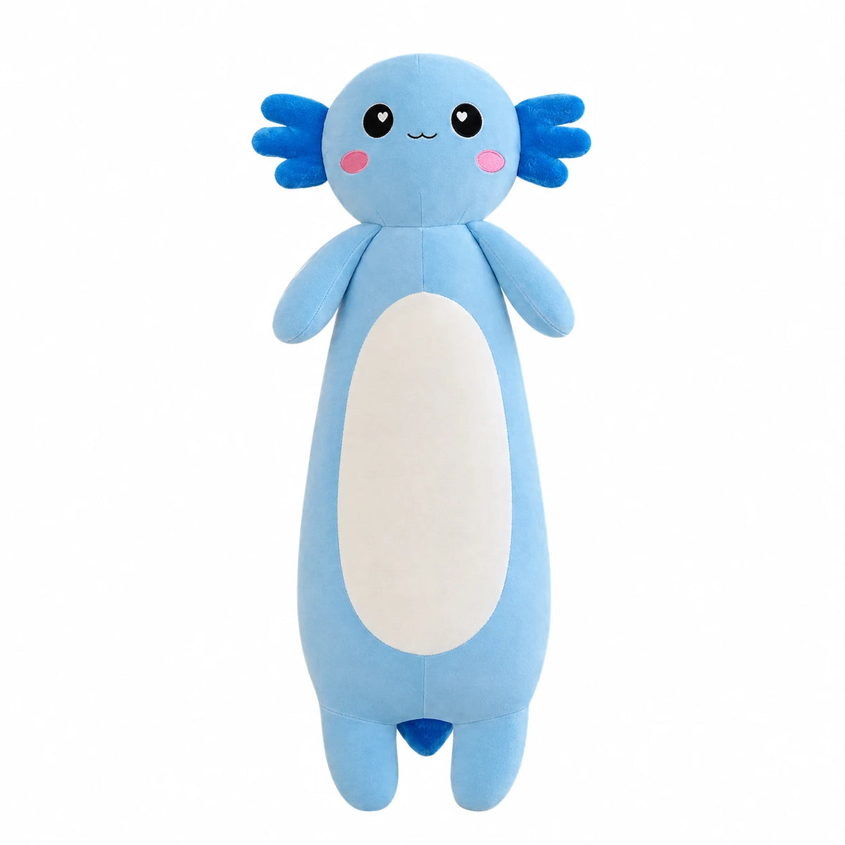Giant Axolotl Plush with Soft Huggable Body - Blue / 29.5in / 75cm · Blue / 33.5in / 85cm