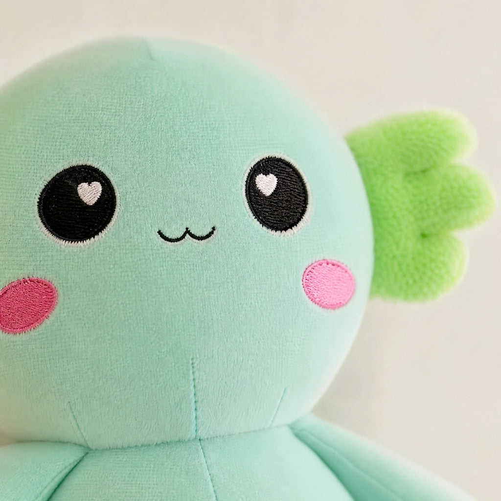 Giant Axolotl Plush with Soft Huggable Body - Détail matière