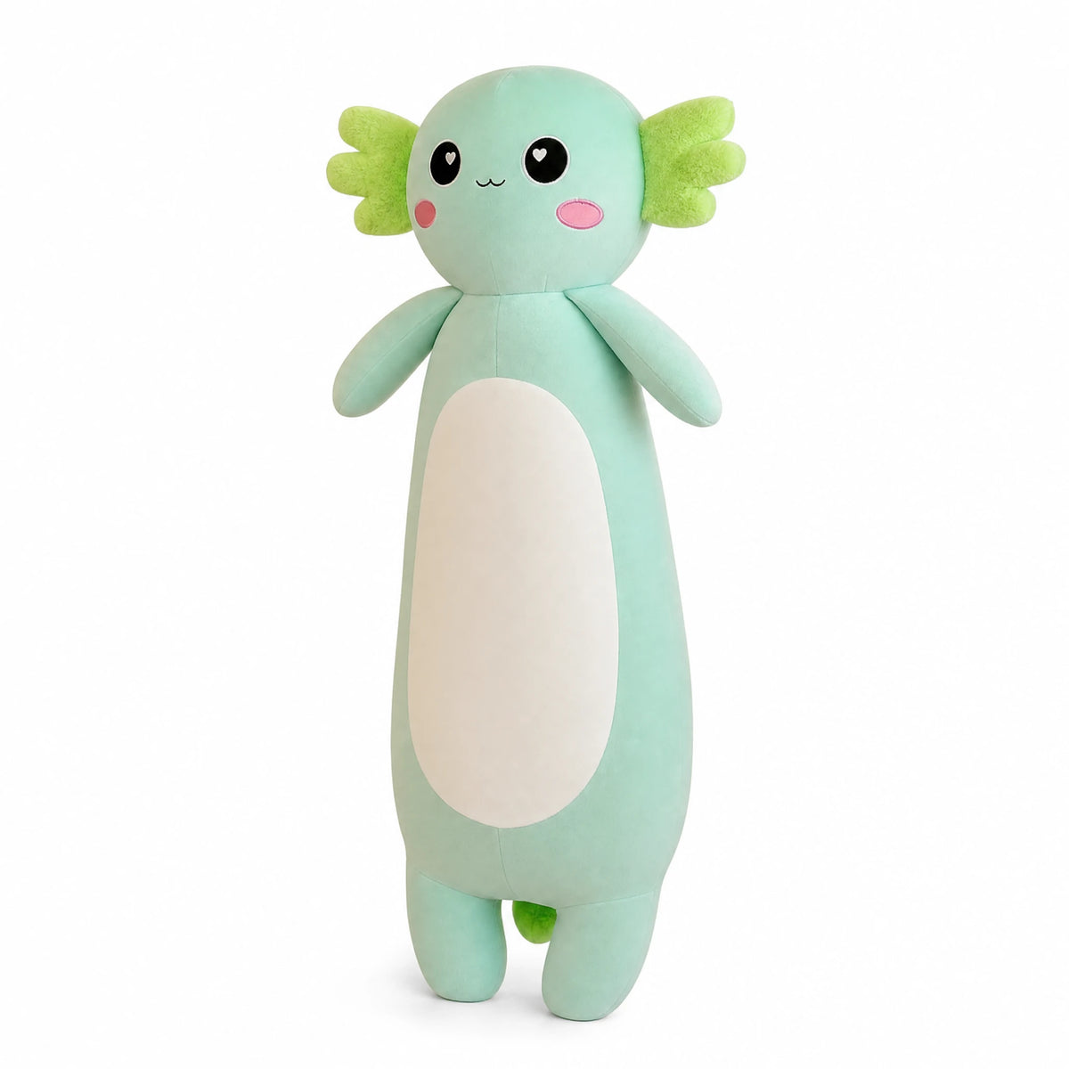 Giant Axolotl Plush with Soft Huggable Body - Fond blanc, autre angle