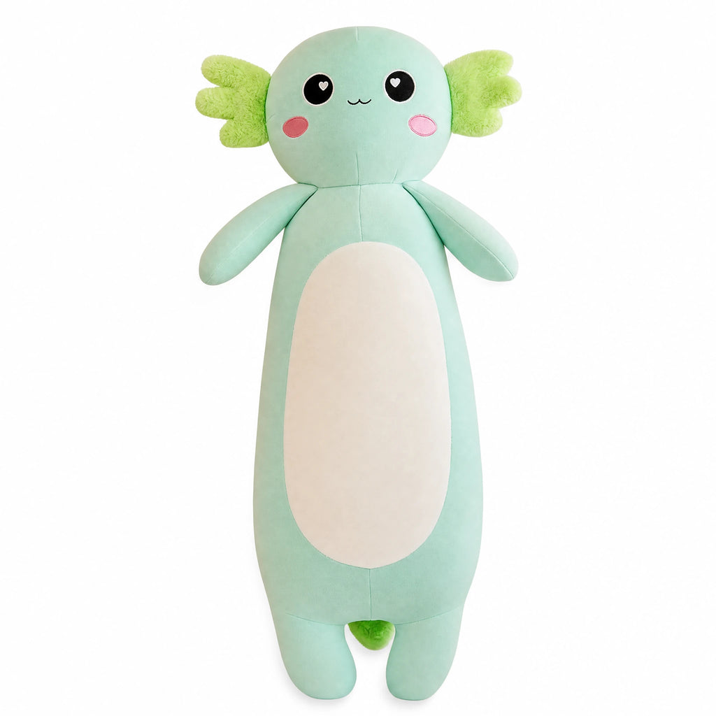Giant Axolotl Plush with Soft Huggable Body - Fond blanc