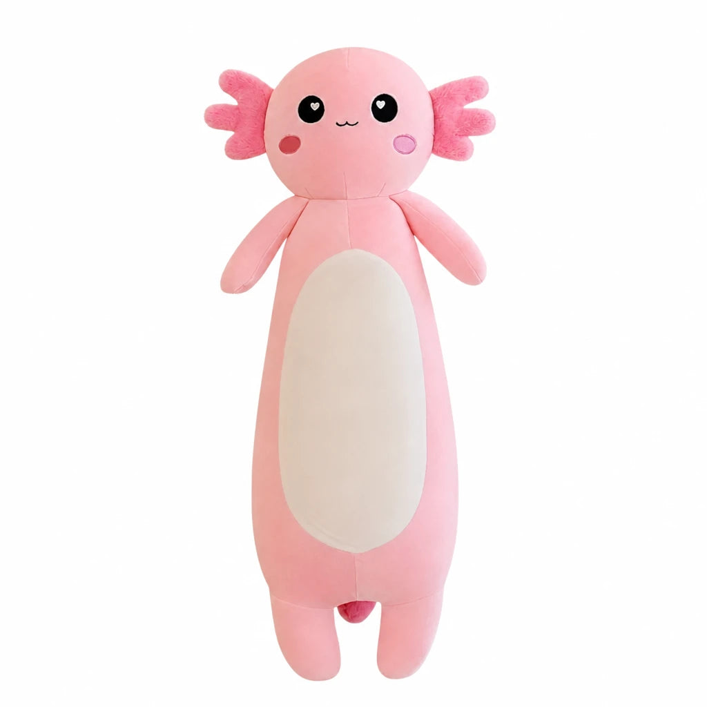 Giant Axolotl Plush with Soft Huggable Body - Pink / 29.5in / 75cm · Pink / 33.5in / 85cm