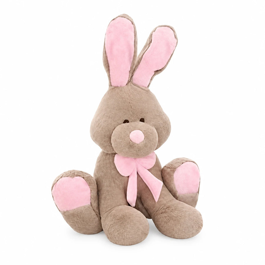 Giant Bunny Plush with Pink Details and Bow - 19.5in / 50cm · 27.5in / 70cm · 31.5in / 80cm