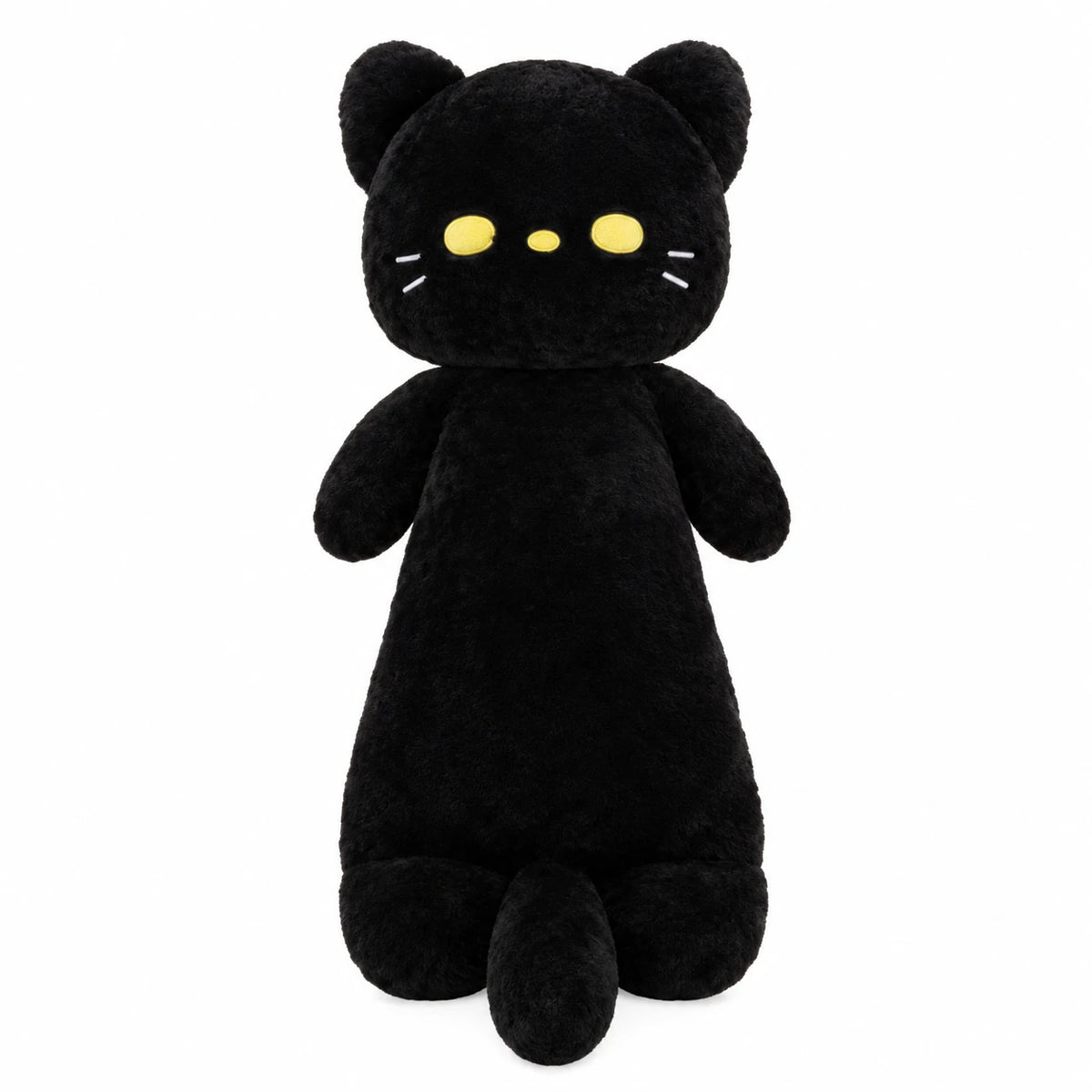 Giant Cat Plush with Ultra-Long Huggable Body - Black / 75cm / 29in · Black / 120cm / 47in