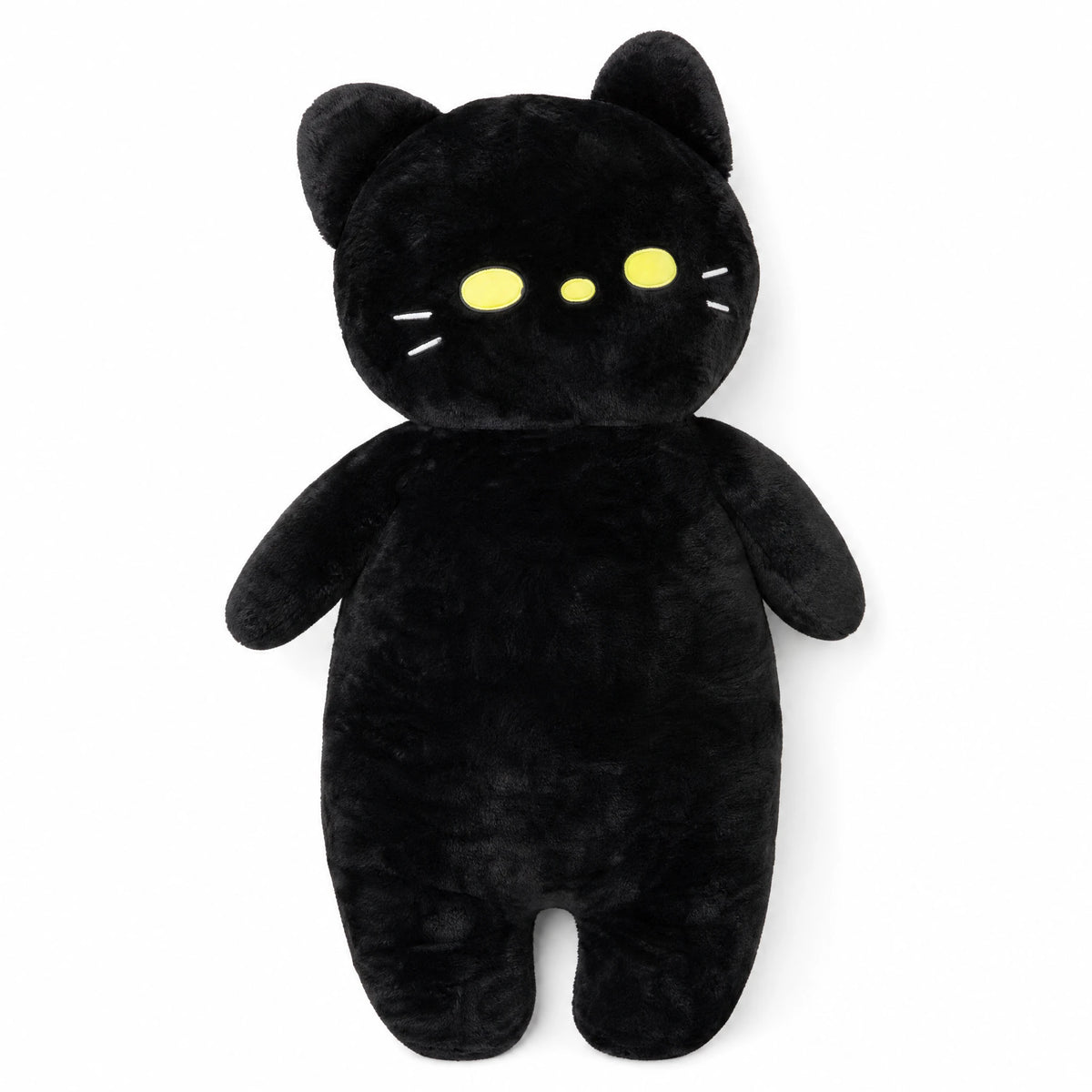 Giant Cat Plush with Ultra-Long Huggable Body - Fond blanc