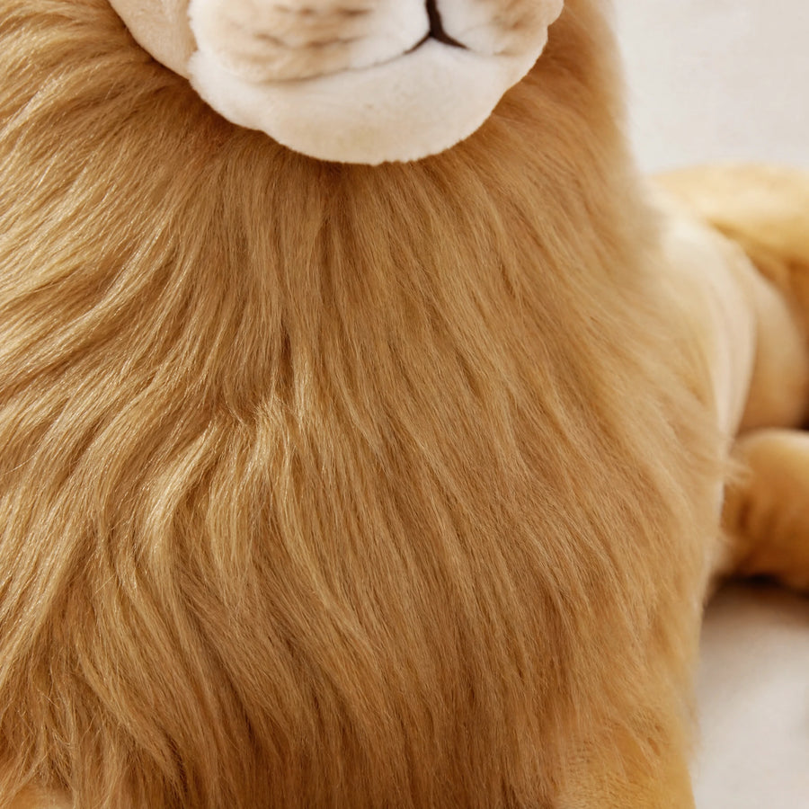 Giant Lion Plush with Soft Mane and Detailed Features - Détail matière